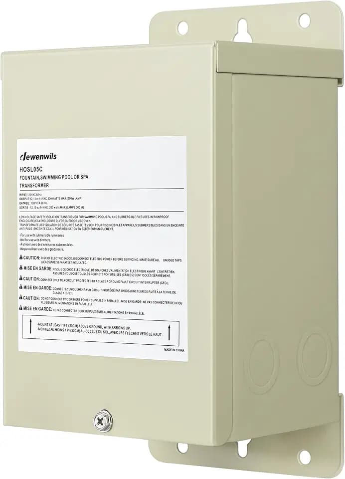 DEWENWILS 300W Pool Light Transformer, Metal