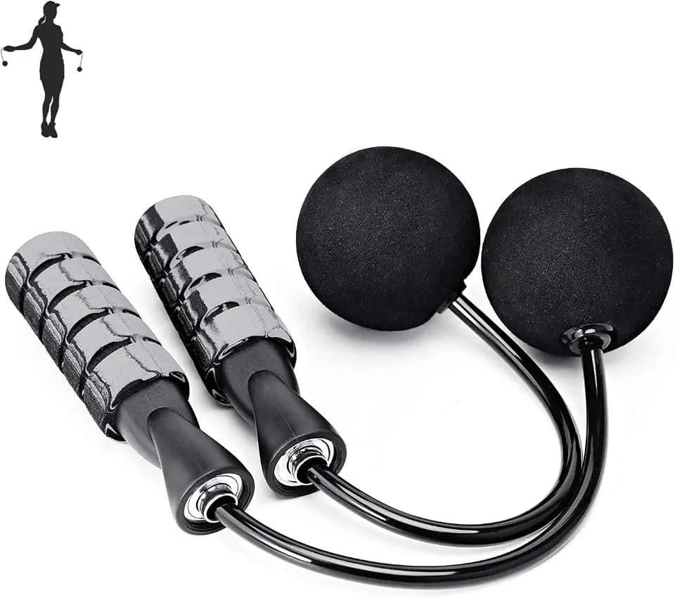 Jump Rope, Training Ropeless Skipping Rope for Fitness, Adjustable Weighted Cordless Jump Rope for Men and Women