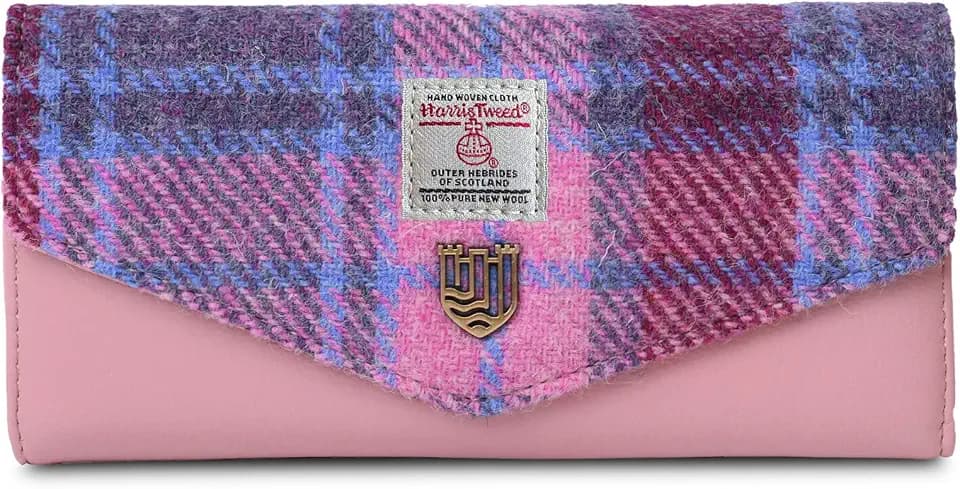 Islander HarrisTweed Lady’s Small Clasp Purse L:13cm H:9cm W:4cm, Scottish