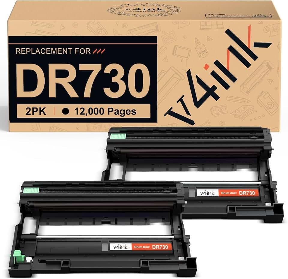 DR730 Compatible for Brother DR730 DR-730 Printer Drum 2-Pack (NO Toner)