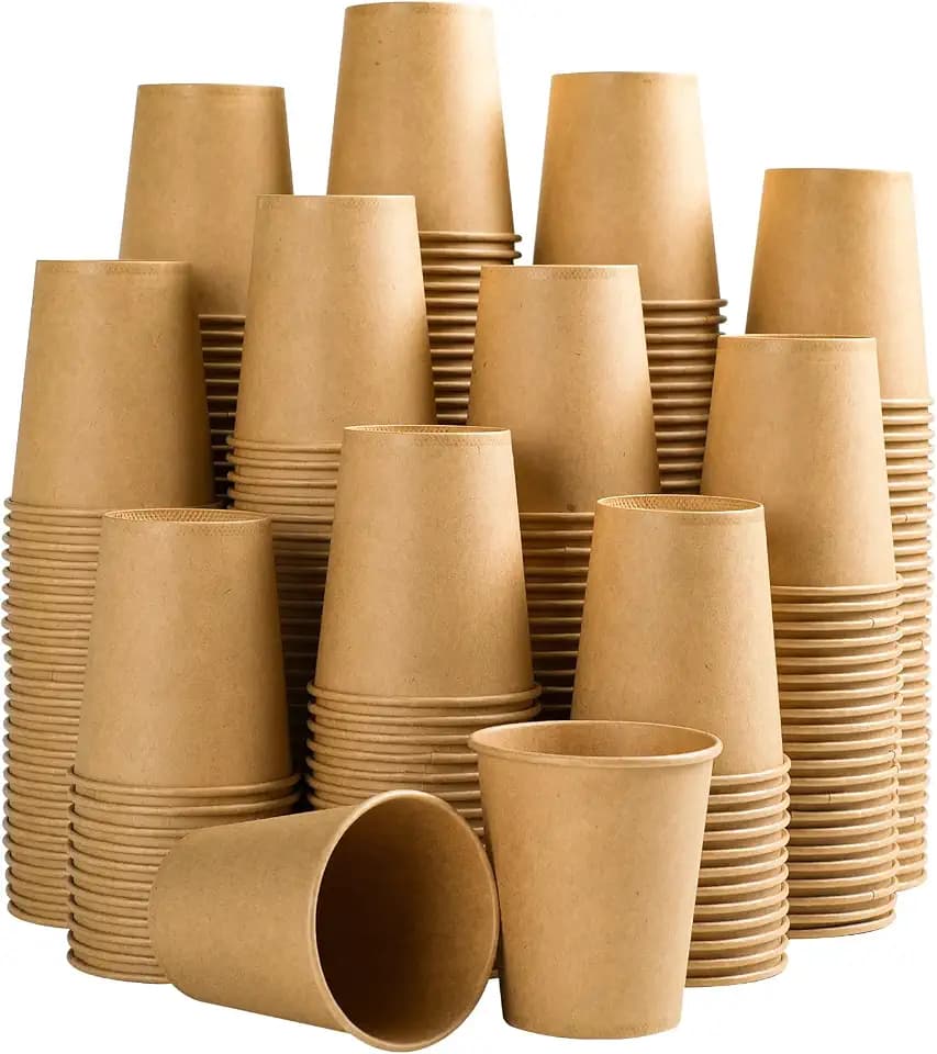 Clawsoff 300 Pack 5 oz Paper Cups Disposable Kraft Mouthwash Cups Small