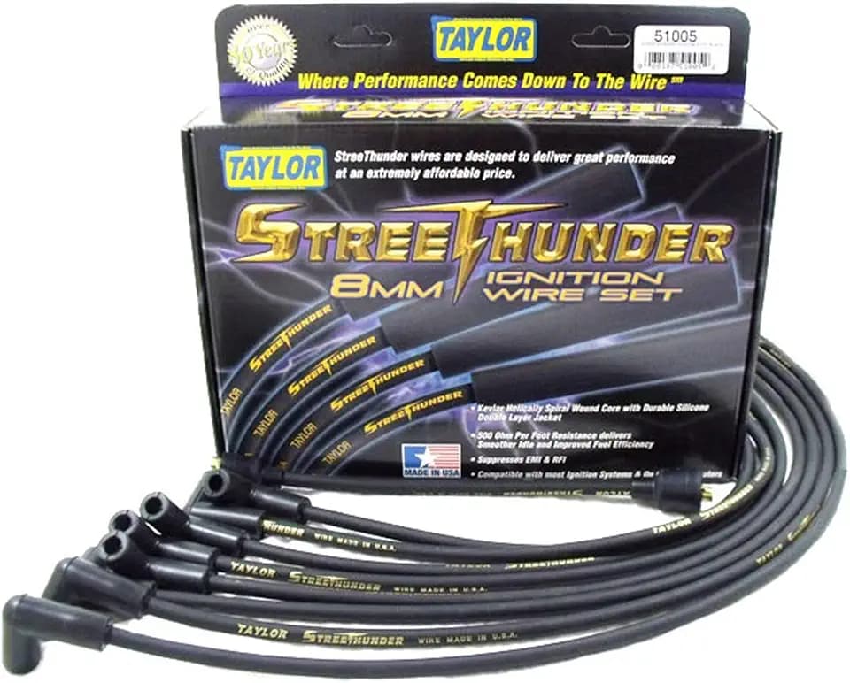 Taylor Cable 53010 Ignition Wire Set, 1 Pack, Black