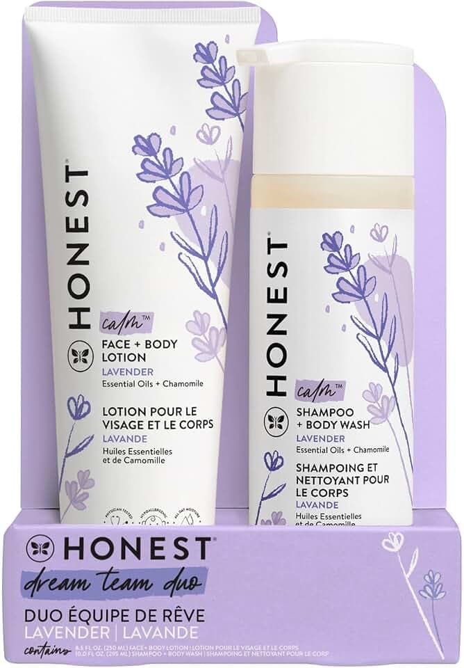 The Honest Company Shampoo Body Wash & Lotion, Lavender Calm, 18.5 fl oz