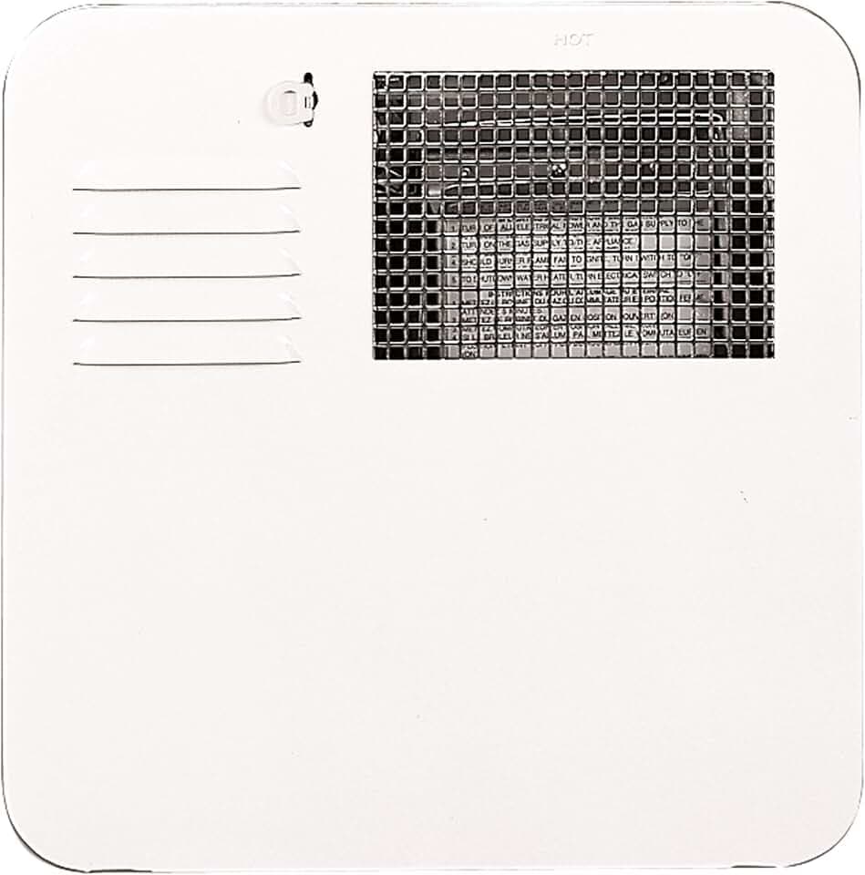 Suburban 6261APW Polar White Water Heater Door