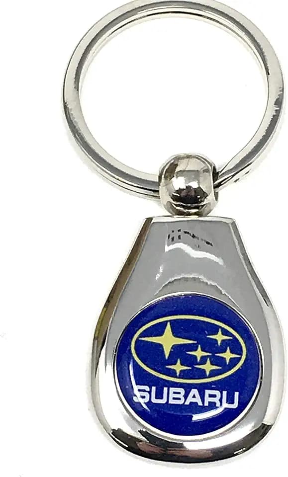 Subaru Logo Silver KeyTag Keyring Key Chain Impreza Legacy Forester Ascent BRZ Crosstrek Outback STI WRX