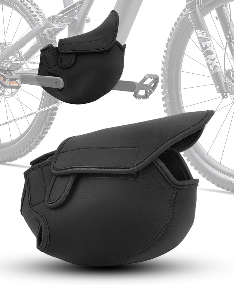 E Bike Motorschutzhülle Spritzwasserschutz Abdeckung für Ebike Motor Ebike Motor Schutzhülle Neoprene für E-Bikes mit Mittelmotor Schutz vor Regen Staub Schmutz und Kratzern 1 Stück