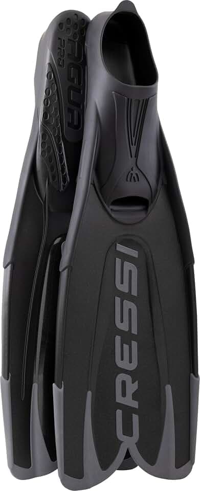 Cressi Agua Pro Schwimmflossen für Erwachsene, Tauchflossen, Vollfußflossen
