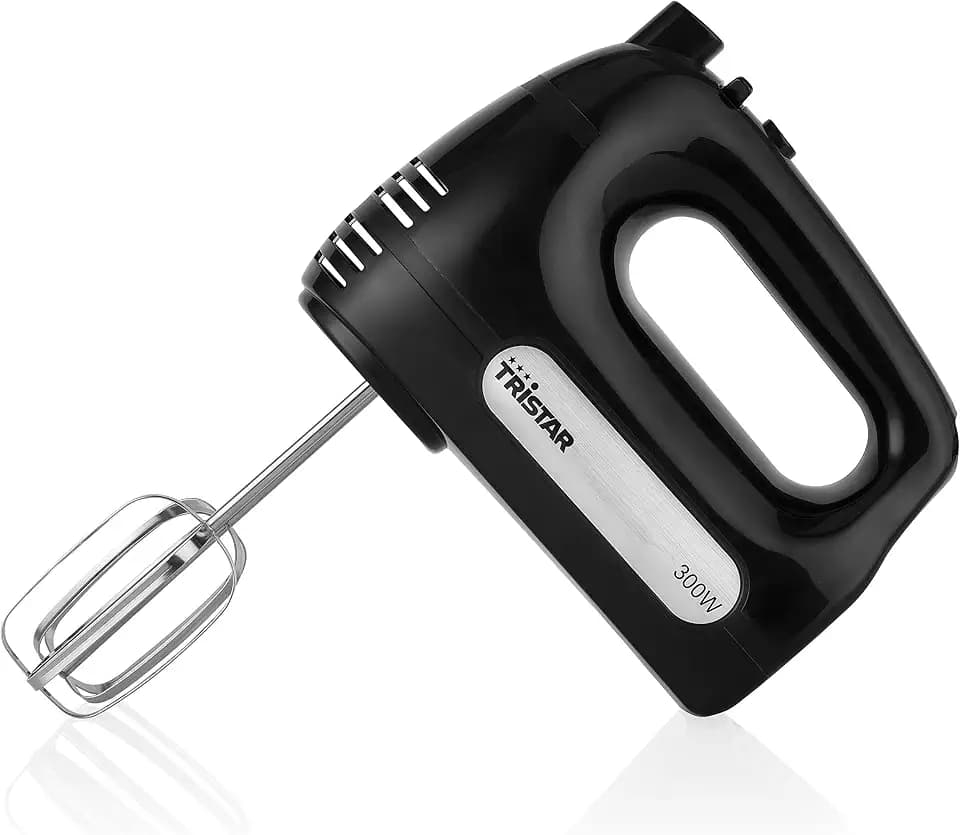 Tristar Handmixer, 6 Stufen, 300 W, 2 Knethaken und 2 Schneebesen