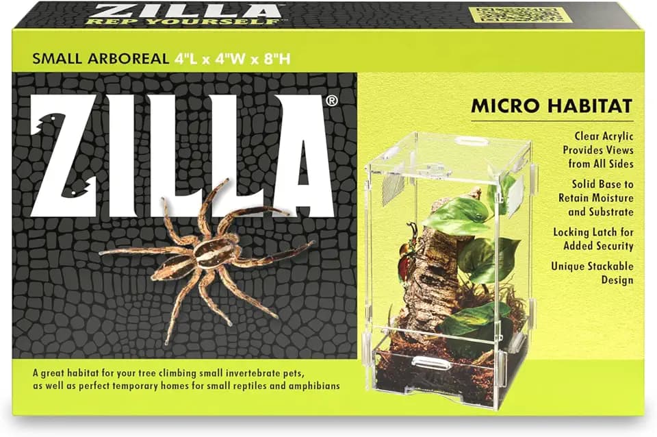 Zilla Micro Habitat Terrarium, Isopod Enclosure, Small