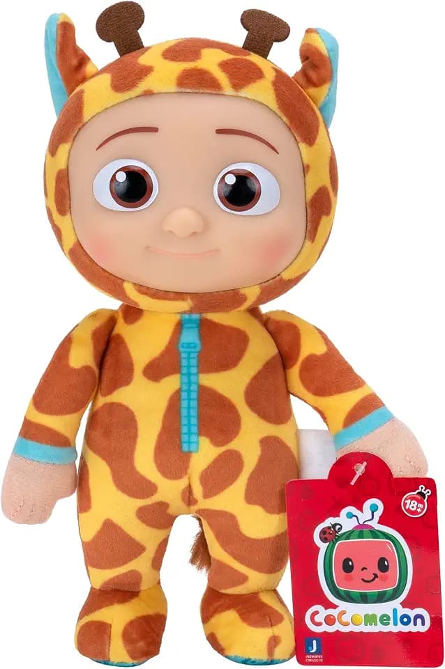 CoComelon WT0070 Little Plush JJ Giraffe, 20 cm, Mehrfarbig