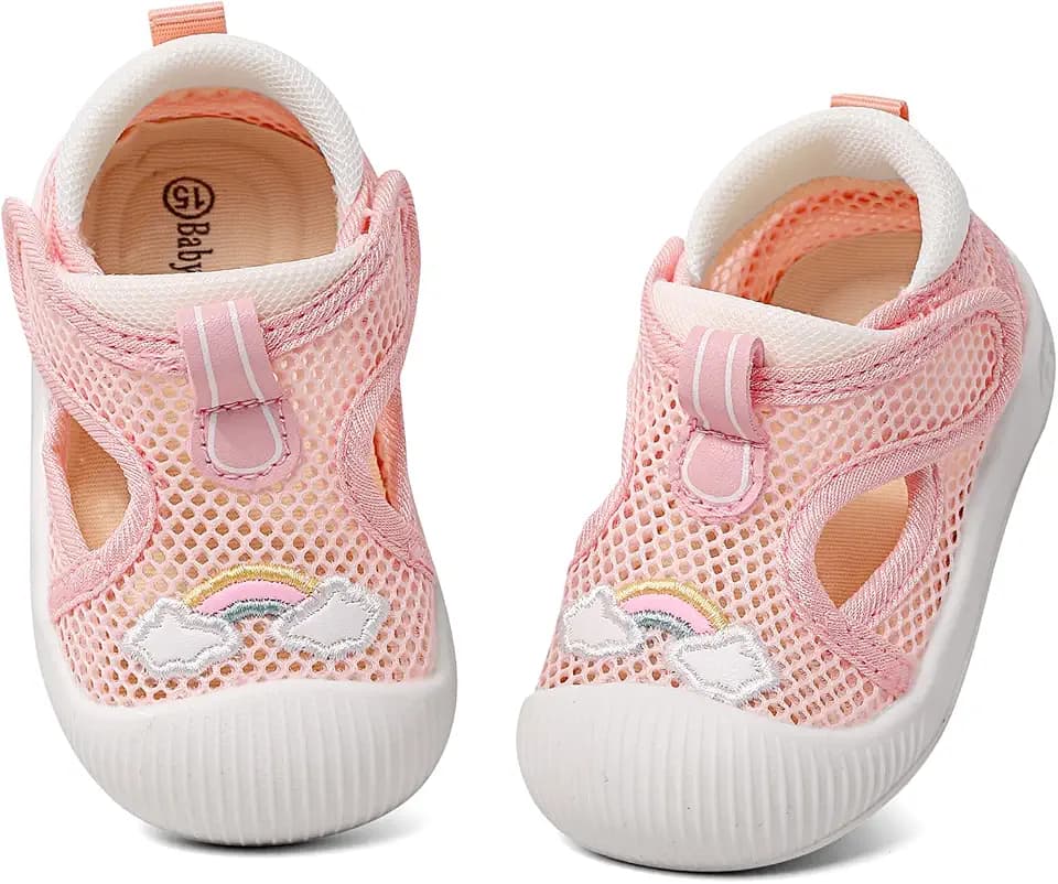 MASOCIO Baby Sandalen Junge Mädchen Sommer Lauflernsandalen Babyschuhe Gummi Anti-Rutsch