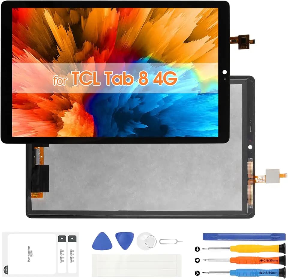 LCD Display for TCL Tab 8 4G - for TCL Tab 8 4G Screen Replacement for TCL Tab 8 4G LCD Display 9132g 9132x 9132x2 9048S LCD Touchscreen Digitizer Panel Glass Full Assembly with Tools