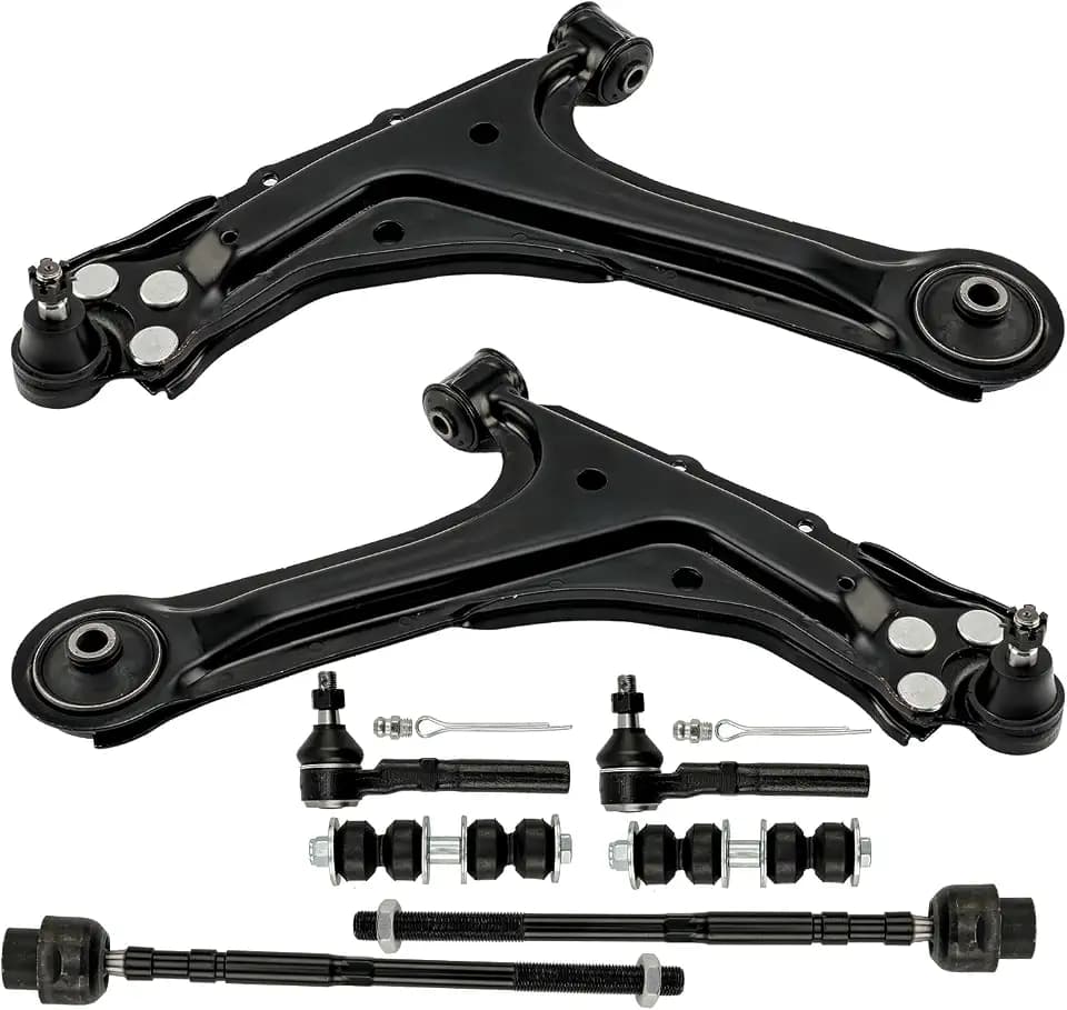 KAC Front Lower Control Arm Front Suspension Kit Fit for 1995-2005 Chevy Cavalier Pontiac Sunfire Automotive Replacement Control Arm K620271 K620272 8pcs
