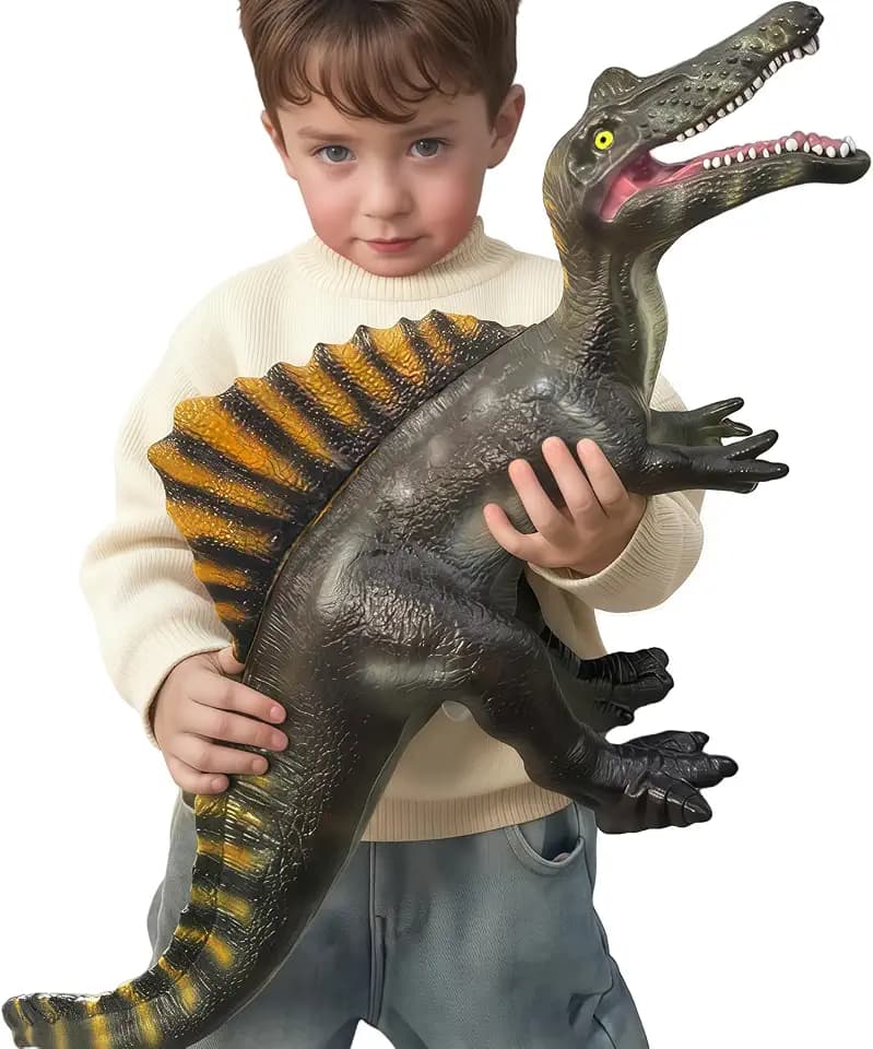 YONGJULE Large Dinosaur Toys- 27.5" Spinosaurus Soft Dinosaur Toys for Kids 3-5, Big Inflatable Dino for Boys Girls, Toddler Party Favors Birthday Gifts