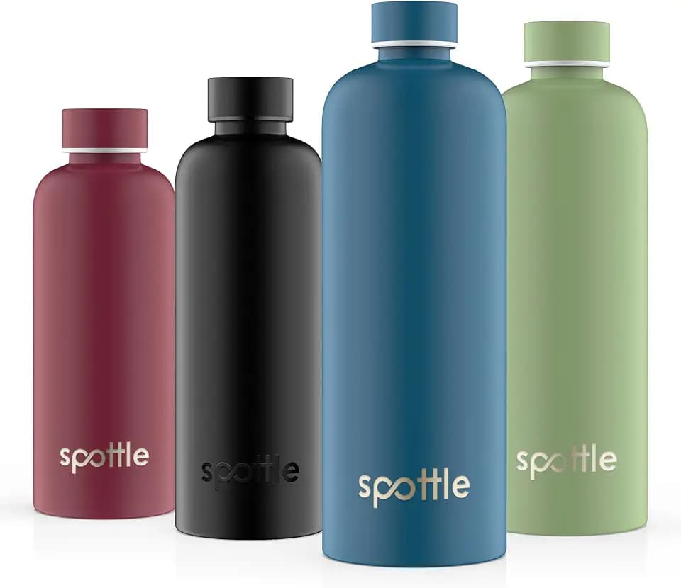 spottle Edelstahl Trinkflasche 1,5 Liter – Thermosflasche aus Metall, doppelwandig, vakuumisoliert, Kohlensäure geeignet, auslaufsicher, spülmaschinenfest