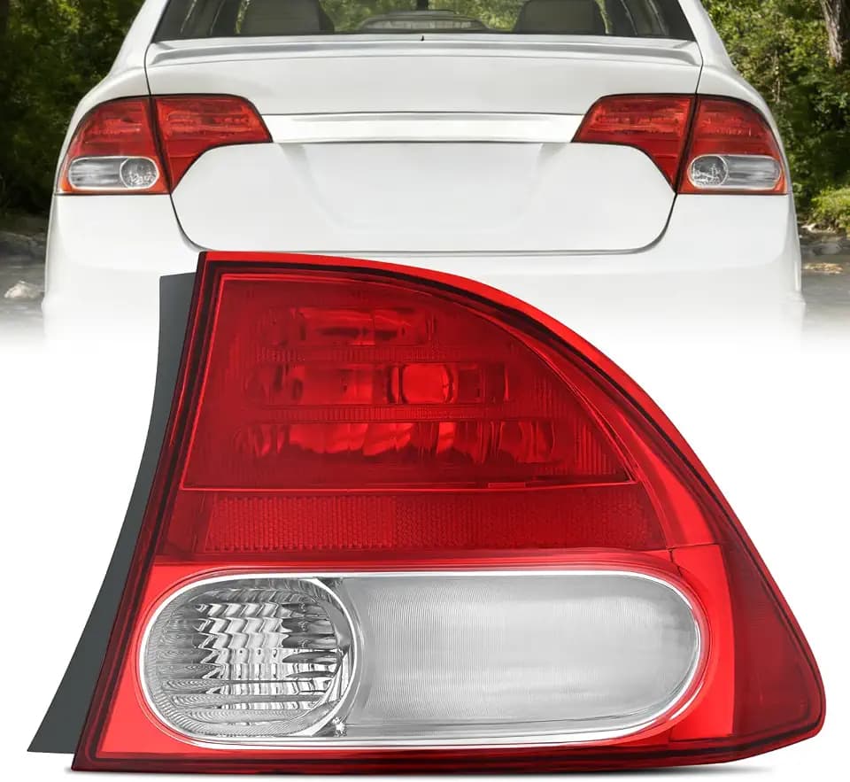 Nilight Taillight Assembly Compatible with 2009 2010 2011 Honda Civic