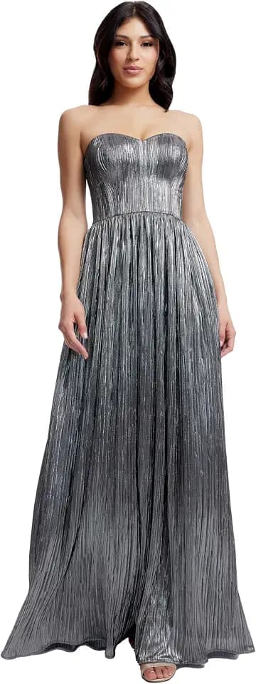 Dress The Population Women's Audrina Fit and Flare Midi Dress