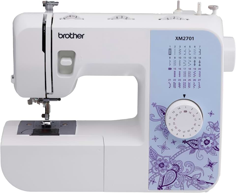Brother XM2701S (Exklusive Edition) Nähmaschine mit 27 Nähprogramme, Freiarm, Elektrische Nähmaschinen, Jeans Nähen, Automatischer Einfädler