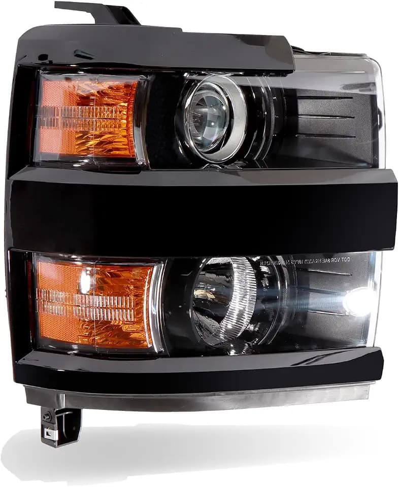 Headlights Halogen Assembly fits 2015-2019 Chevy Silverado 2500HD