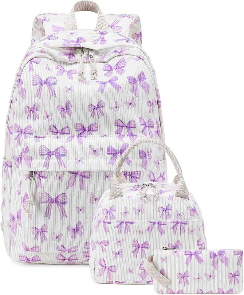 BTOOP School Backpacks for Teen Girls Bookbags Lightweight Kids Backpack School Bags Set with Lunch Box Pencil Case