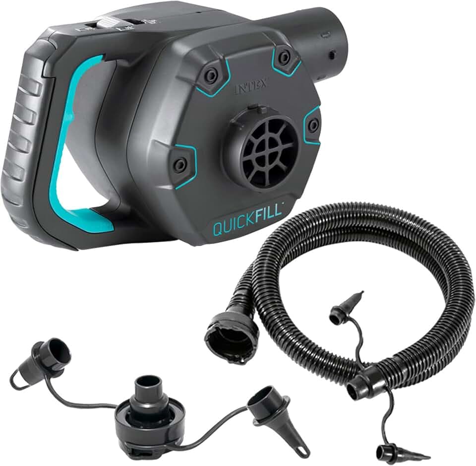 Intex 230 Volt Quick-Fill Ac Electric Pump, 66644, Schwarz