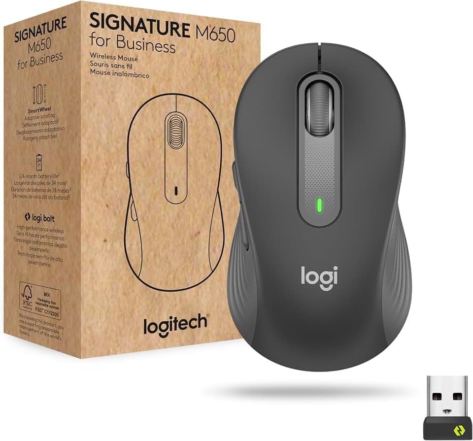 Logitech Signature M650 for Business kabellose Maus