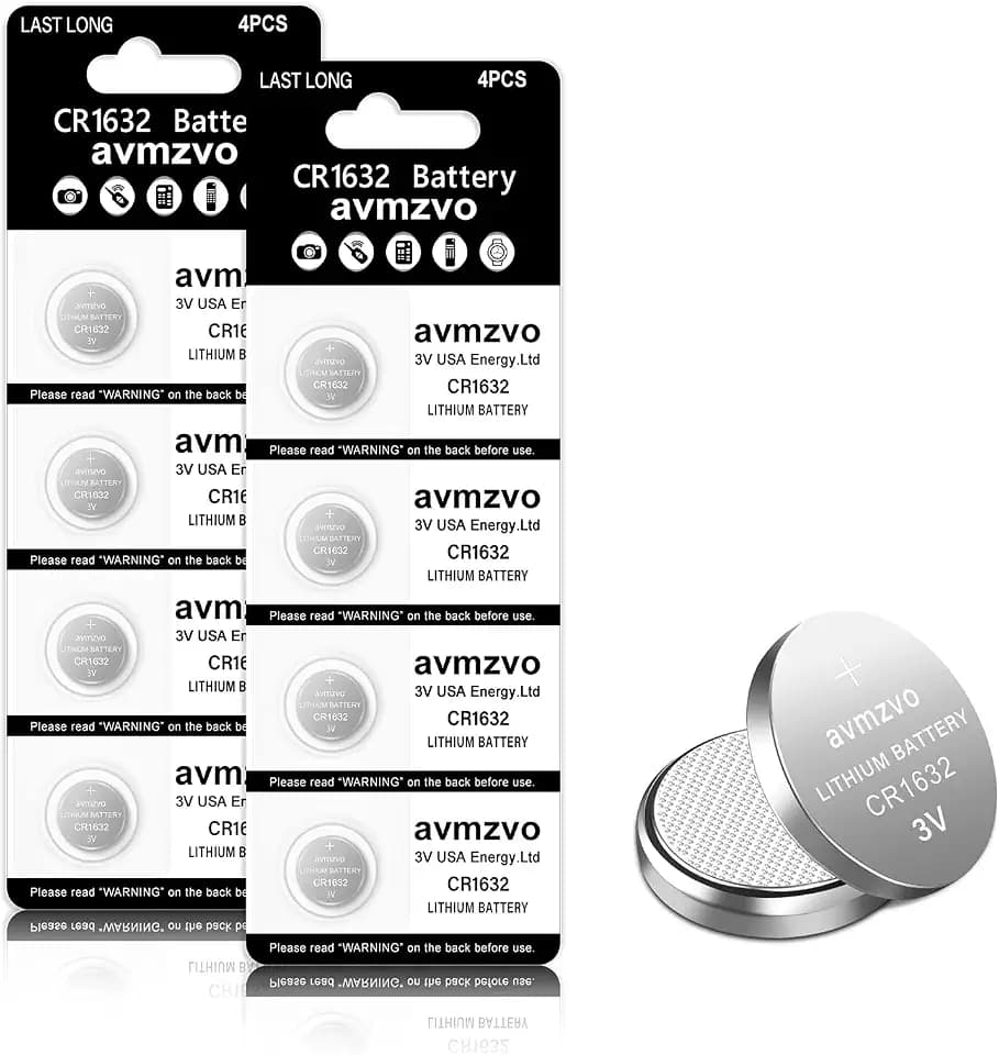 CR1632 Knopfzelle 3V Lithium Knopfzellen CR 1632 Batterien 8 Stück【5 Jahre Garantie】 (1632-8p)