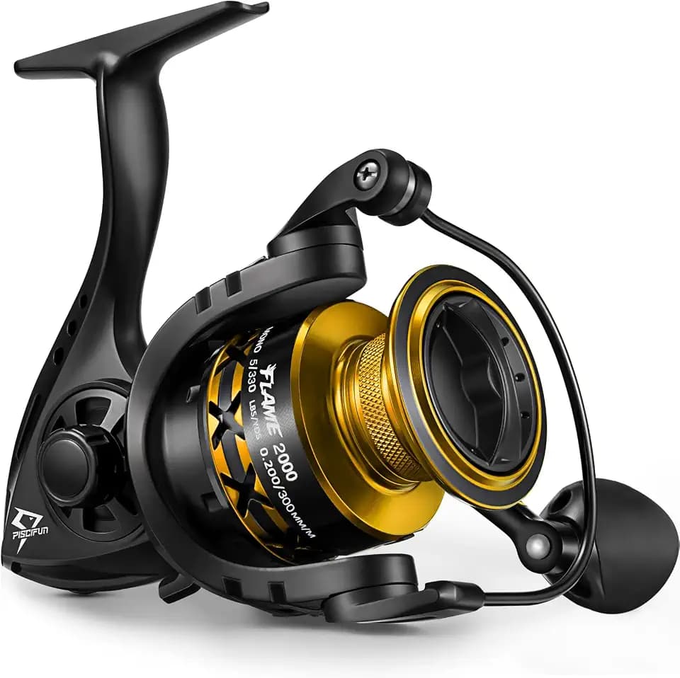Piscifun Flame Spinning Reel, Lightweight, 22lb Max Drag, 9+1BB