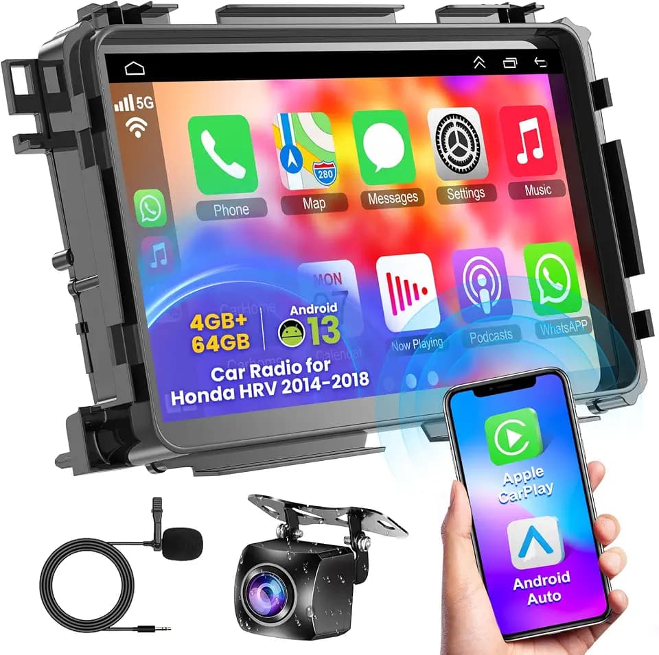 Android 13 Car Stereo for Honda Vezel HRV 2014 2015 2016 2017 2018