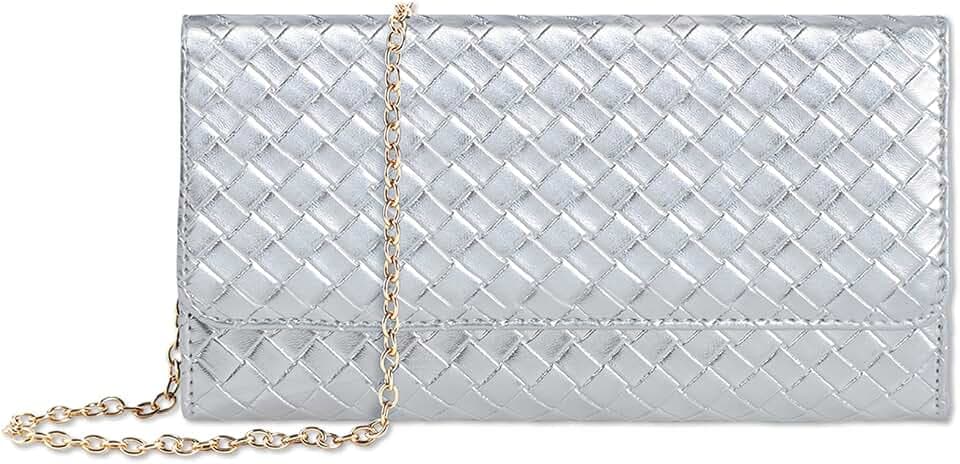 U+U Crossbody Bags for Women, Clutch Purse with Chain & Card Slots