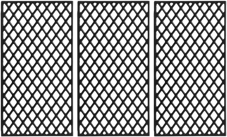 BAC367 HDW194 Grates Replacement Parts for Traeger Pro Series 34 Eastwood 34 Texas Elite Century 885 Grill Grates Cast Iron Cooking Grates Traeger Pellet Grill Accessories BBQ Grill Grids 3 Pcs