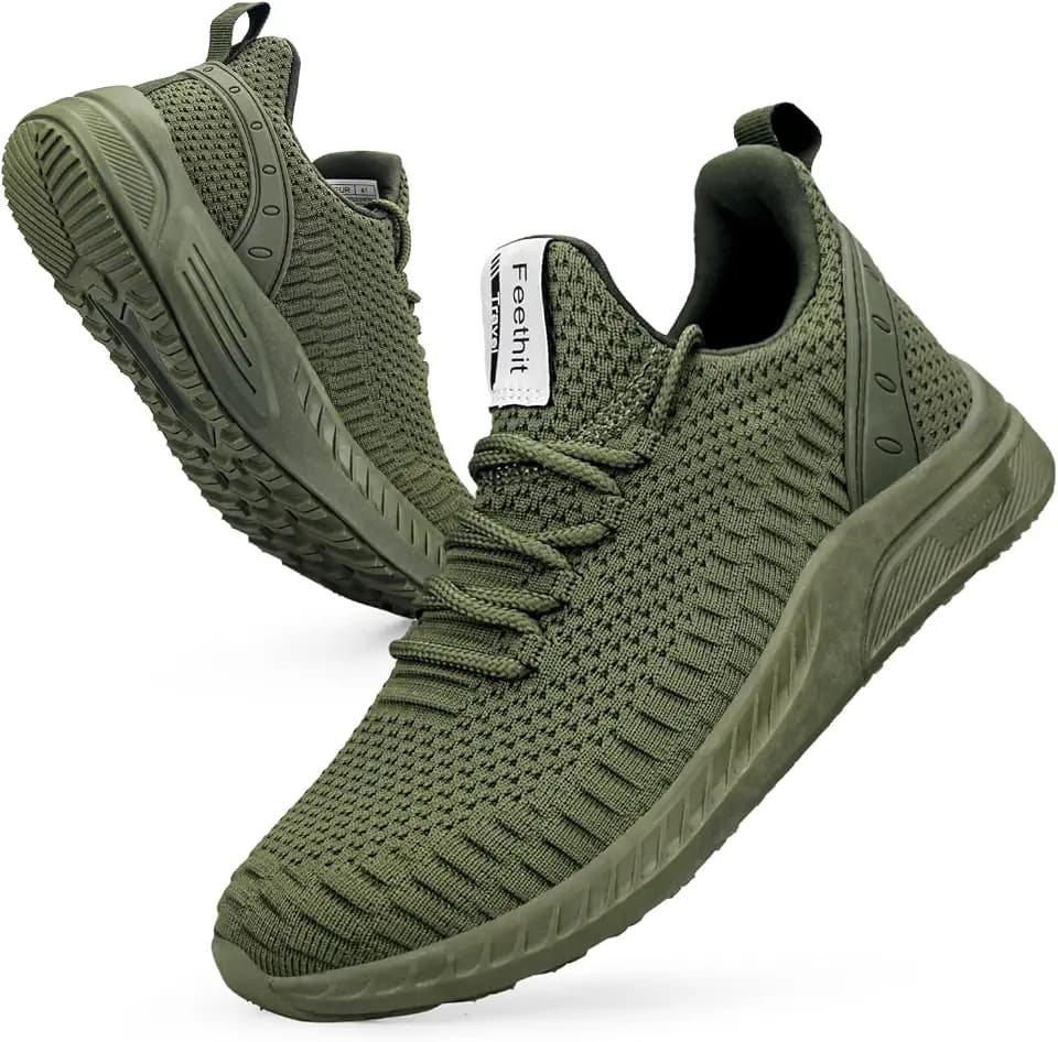 Feethit Womens Slip on Running Walking Sneakers Athletic Gym Tennis Shoes
