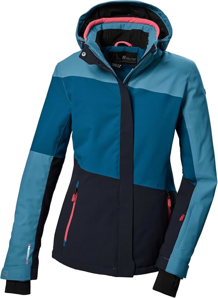 Killtec Damen Ksw 67 Wmn Ski Jckt Skijacke/Funktionsjacke mit abzippbarer Kapuze und Schneefang