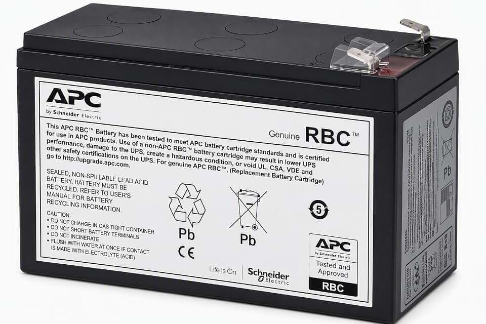APC RBC17 | Original APC Ersatzakku für APC Back-UPS Batterie-Backup. Werksgeprüft Einfache Selbstmontage. 2 Jahre Garantie