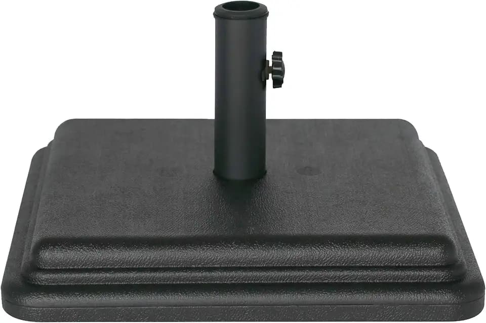 US Weight 40lb Outdoor Umbrella Base - Use with Patio Table - Black