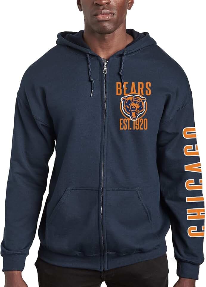 Junk Food NFL unisex-adult Nfl Mvp Zip Hoodie Sweatshirt