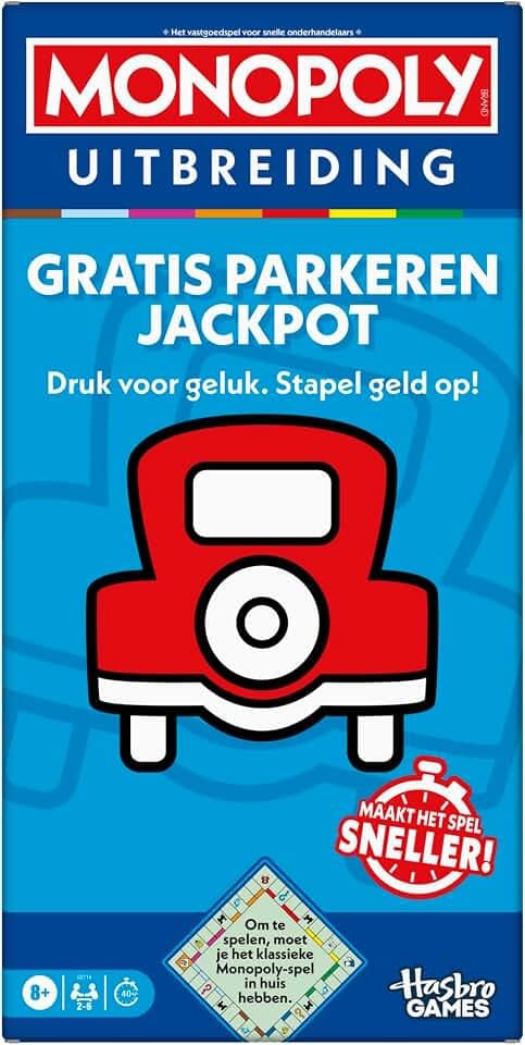 Monopoly, Extension Kostenloser Park (klassisches Monopoly-Spiel zum Spielen erforderlich) – Niederländische Version