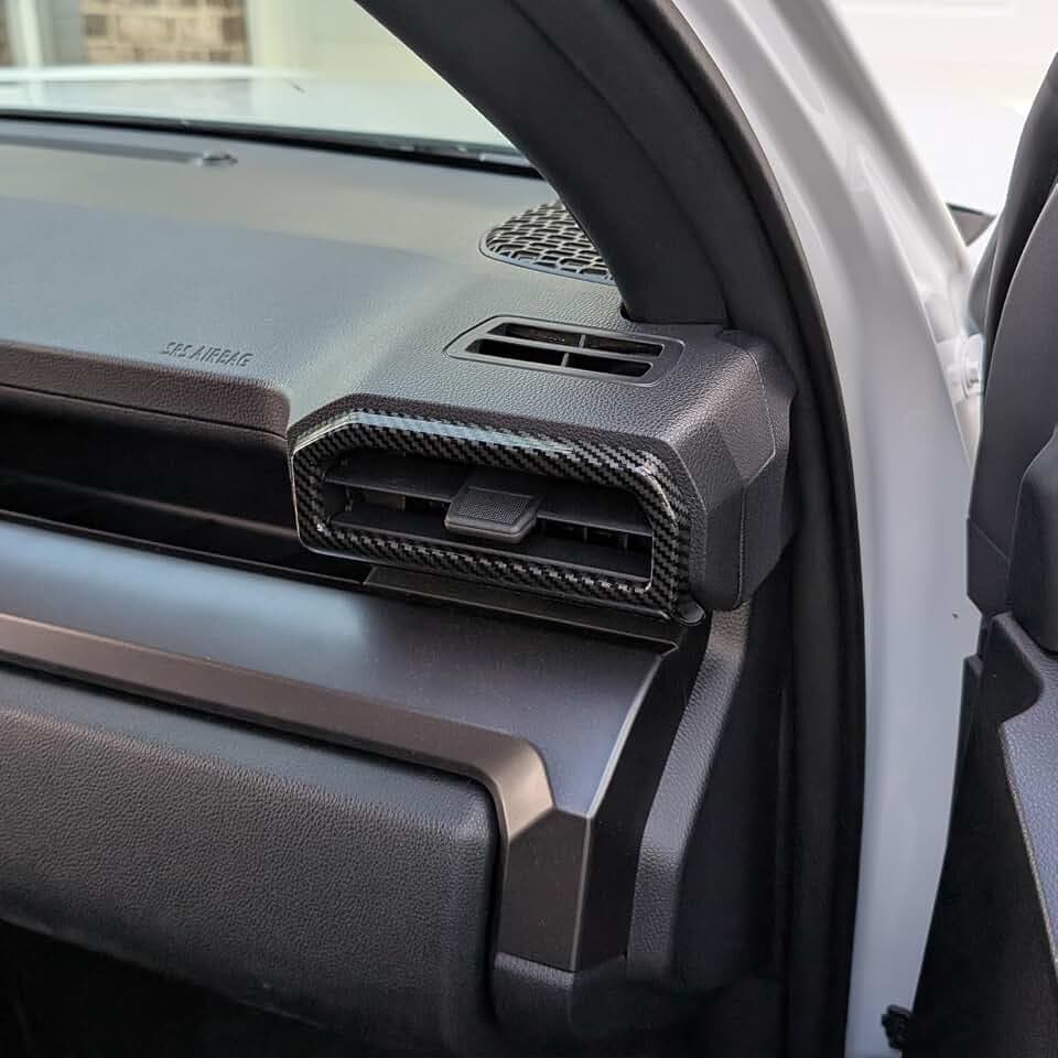 Dashboard Air Vent Outlet Cover for Toyota Tacoma 2024 2025 and 4Runner 2025 Interior Accessories Center Console Side Frame Decor Trim Cover (Carbon Fiber Grain, Air Vent Cover)