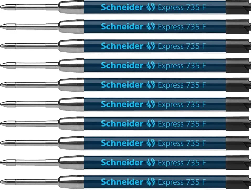 Schneider Express 735 F Internationale Großraummine (ISO 12757-2 G2, dokumentenecht) 10er Packung schwarz