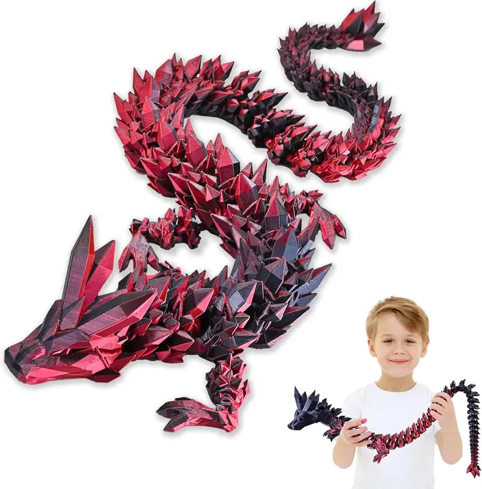 76 cm Großer 3D Gedruckter Drache Spielzeug für Kinder Erwachsene