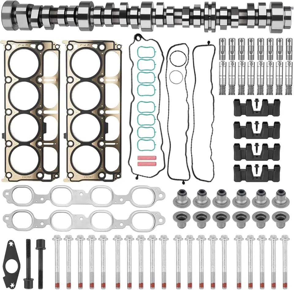 Upgrade AFM DOD 5.3L HS26744PT Camshaft Lifters Kit with Head Gasket Set