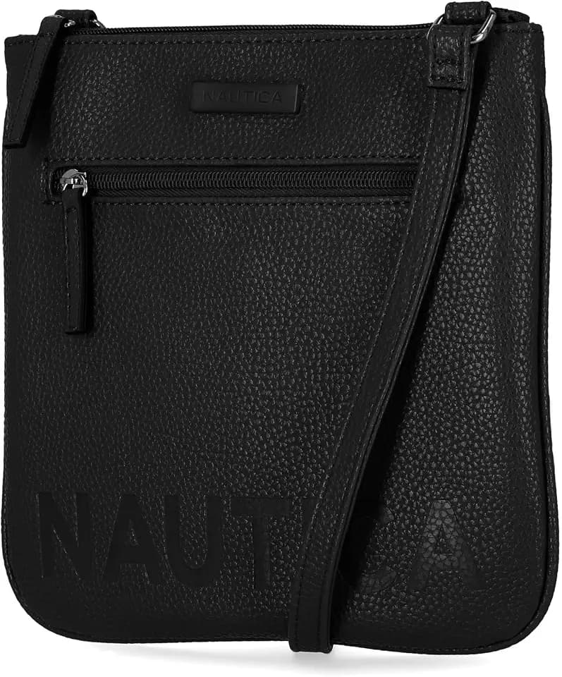 Nautica Womens Lakeside Signature North South Crossbody Bag