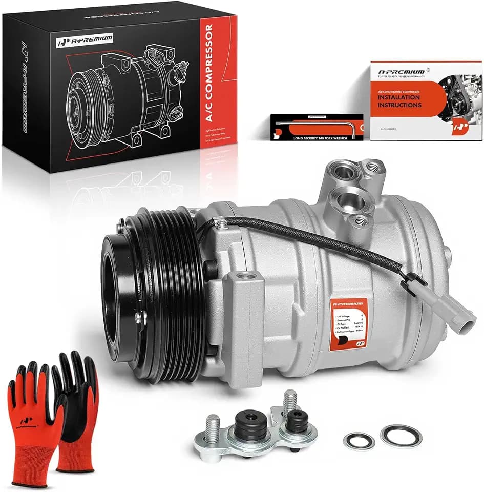 A-Premium AC Compressor with Clutch Compatible with Chevrolet & GMC
