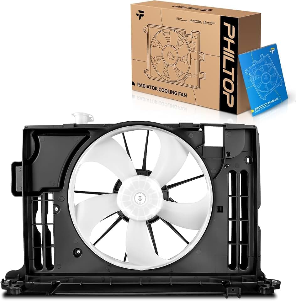 PHILTOP 623160 Radiator Cooling Fan Assembly, Fit for 2014-2019 Corolla