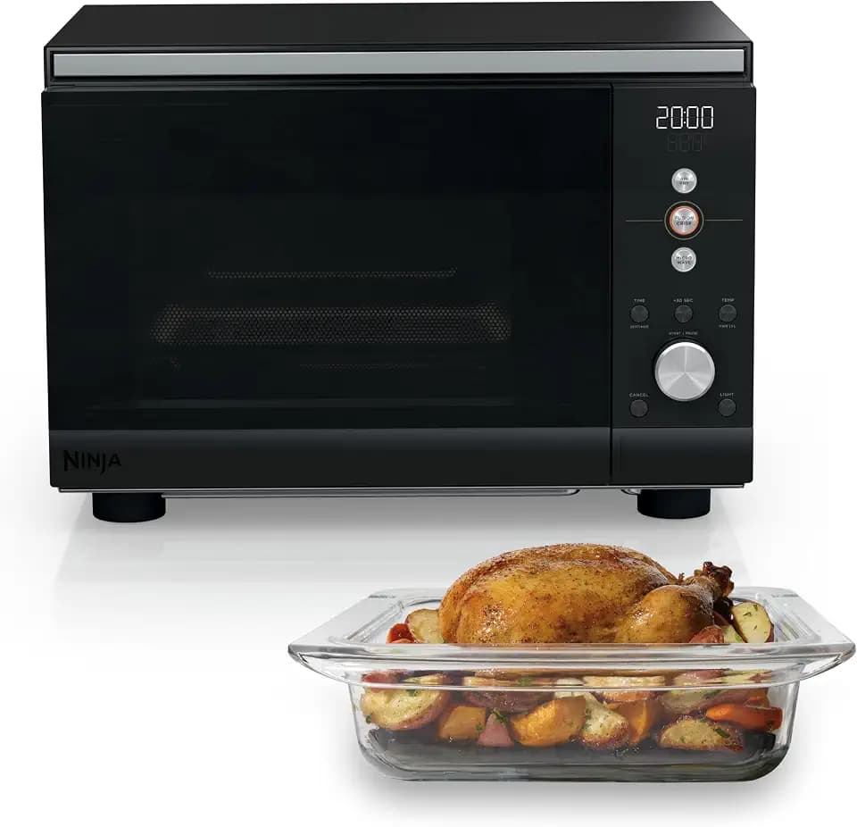 Ninja MW101BK1 Crispi Microwave and Air Fryer with FusionCrisp, 0.9 Cu Ft, Black