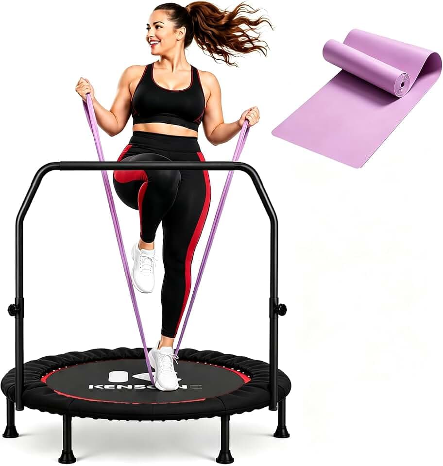KENSONE 40" Mini Rebounder Trampoline for Adults, Workout Exercise Spring