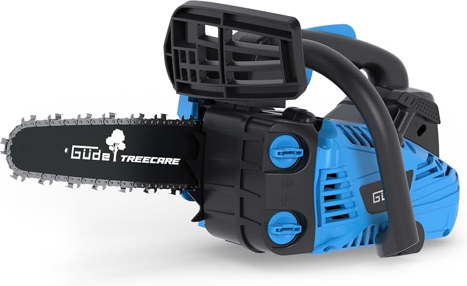 Güde BBS 300-25 Benzin-Baumpflegesäge – 25,4 cm³ Hubraum, 30,5 cm Schnittlänge, 0,75 kW Leistung, 23 m/s Kettengeschwindigkeit, mit Primer, Choke und Schnittgarnitur, für Garten und Baumpflege