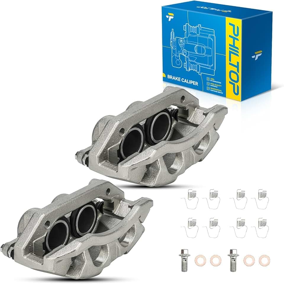 PHILTOP Front Brake Caliper Compatible with 2006-2008 Ram 1500, 2005-2008 Dakota, 2006-2009 Raider, 18-B5008, 18-B5009