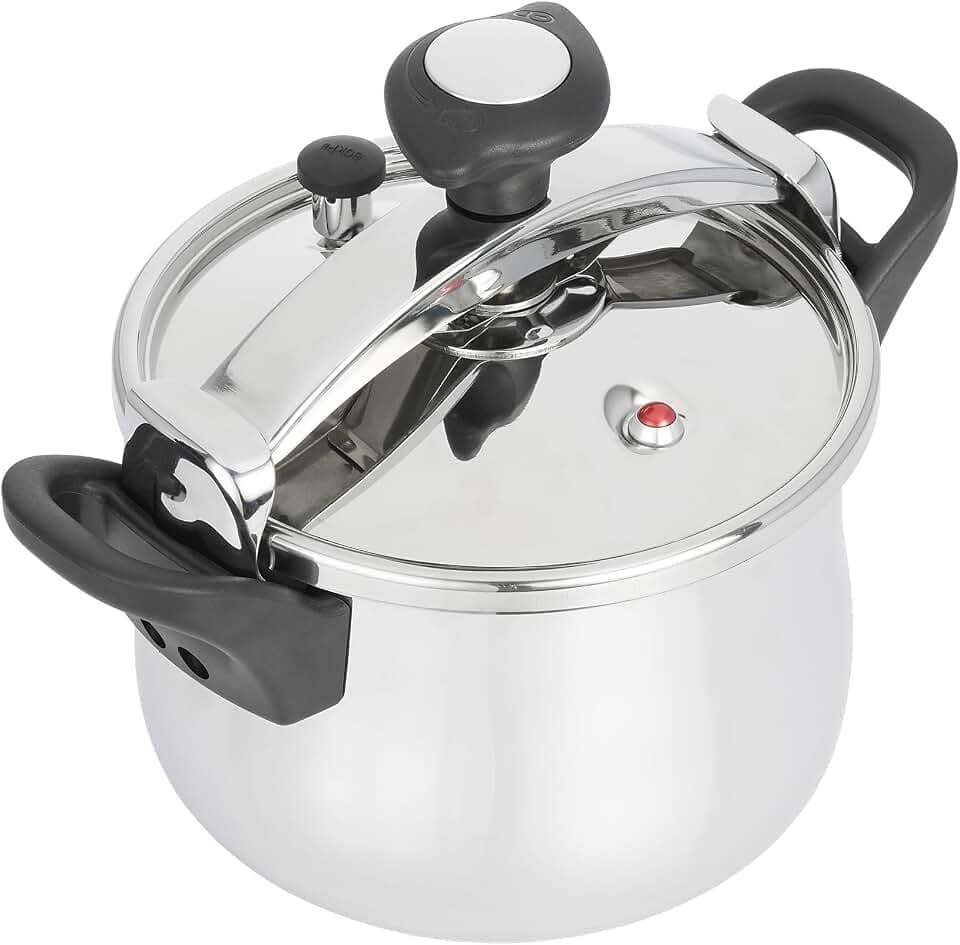 Jata Hogar OPC4 Schnellkochtopf, Silber, 10 Liter