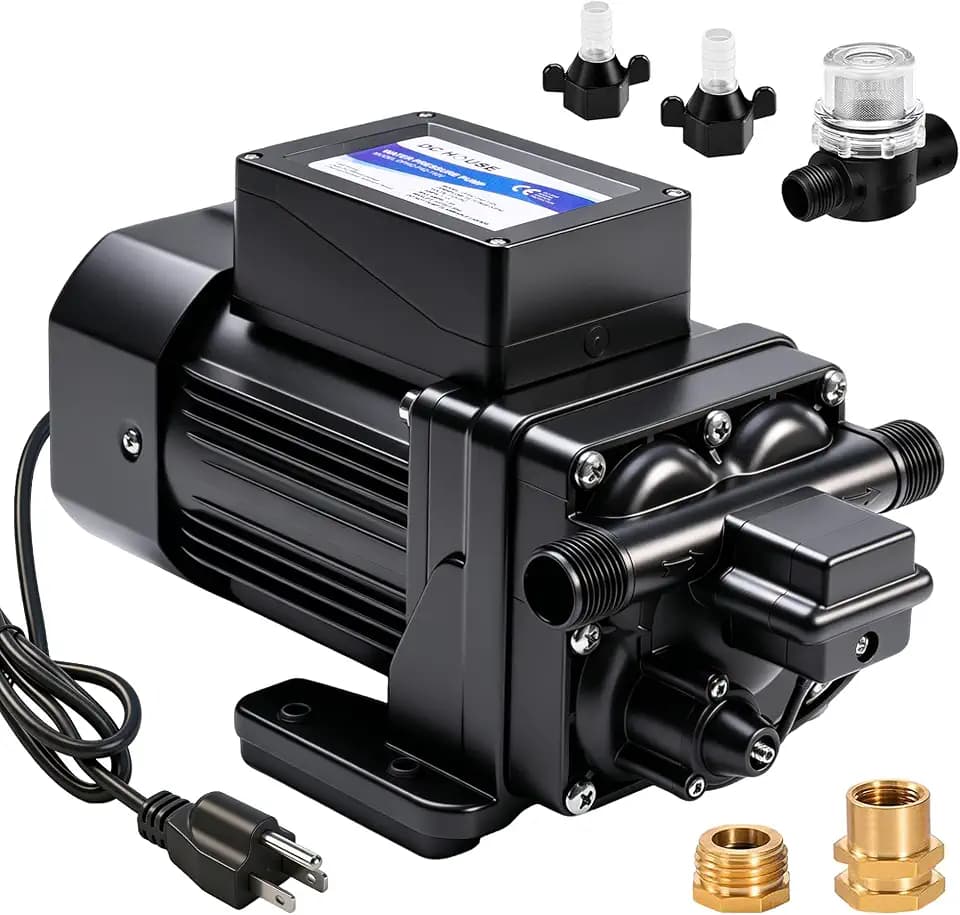 DC HOUSE 110V Brushless Water Booster Transfer Pump, 6.0 GPM 55 PSI